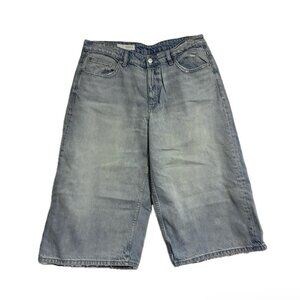 Zara Low Rise Wide Leg Cropped Pant/Short, Size 8